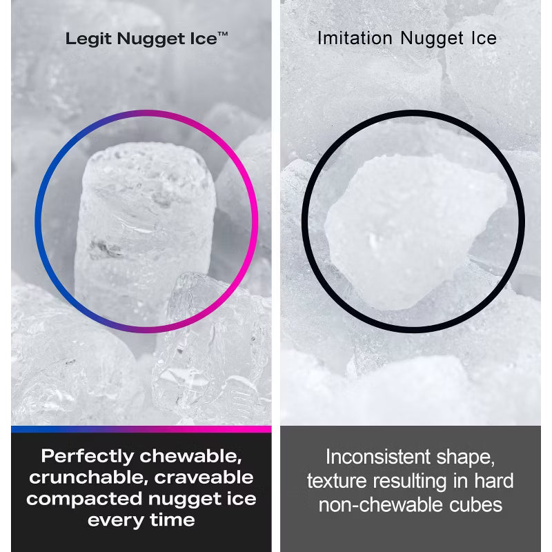 GE Profile - Appliances Opal Nugget Ice Maker - Hearth & Hand™ with Magnolia: Stainless Steel, Countertop, 34 lbs Daily Production