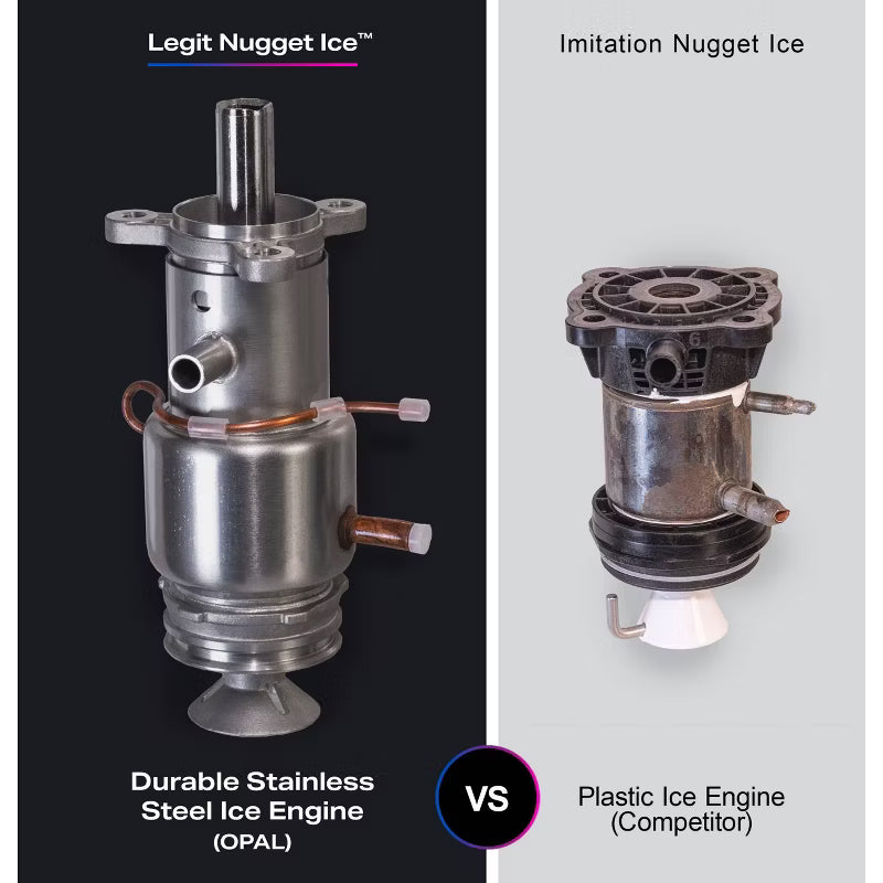 GE Profile - Appliances Opal Nugget Ice Maker - Hearth & Hand™ with Magnolia: Stainless Steel, Countertop, 34 lbs Daily Production