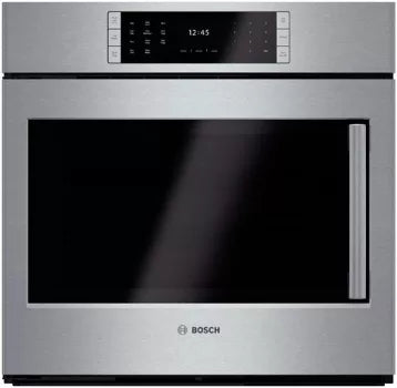 Bosch Benchmark Series - HBLP451LUC - 30 Inch Single Convection Electric Wall Oven with 4.6 cu. ft. Capacity, Self-Clean, 14 Cooking Modes, Fast Preheat, and Temperature Probe: Left Hinge Door Swing