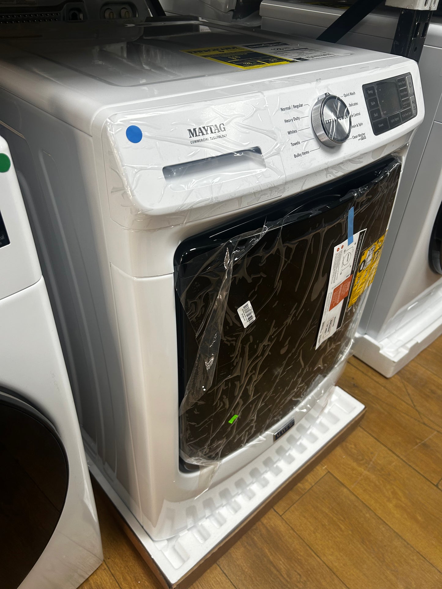Maytag - MHW5630HW - 27 Inch Front Load Washer with 4.5 cu. ft. Capacity, 12-Hr Fresh Hold® Option, 10 Wash Cycles, Steam Option, Quick Wash Cycle, Late Add Feature, Cycle Memory, ADA Compliant, and ENERGY STAR®: White