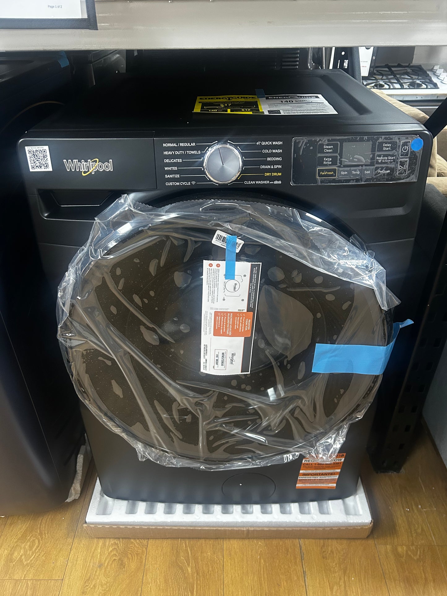 Whirlpool - WFW5720RU 27 - Inch Smart Front Load Washer with 4.5 cu. ft Capacity, FreshFlow? Vent System, Dry Drum Cycle, FanFresh? Option, Antimicrobial Protection, AI Intelligent Wash, Quick Wash & Dry