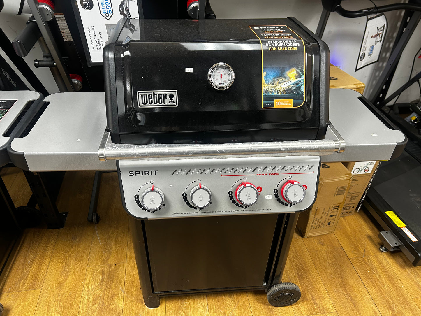 Weber Spirit - 1500780 - 51 Inch E-425 Liquid Propane Gas Grill with 533 sq. in. Total Cooking Area, 2 Side Tables, Cast-Iron Grates, Flavorizer® Bars, Snap Jet Ignition, and Grease Management System