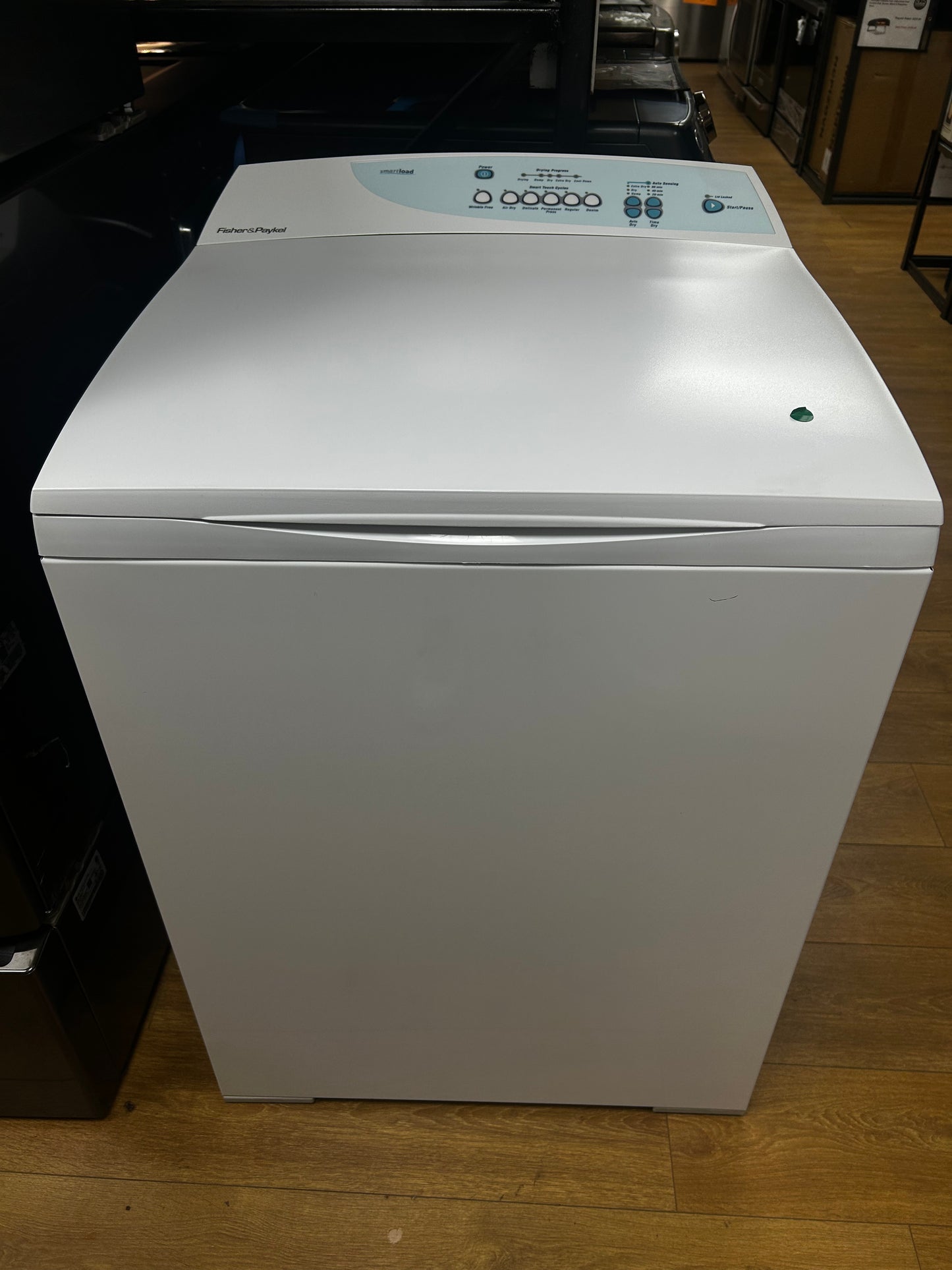 Fisher & Paykel - DEGX1 27 - Inch Top-Load Electric Dryer with 6.5 Cu. Ft. Capacity, 5 Cycyles, Self-Cleaning Lint Filter & Reverse Tumbling