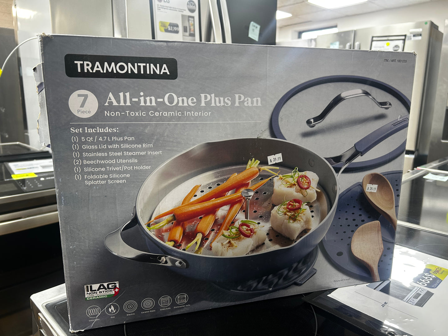 Tramontina - All in One Plus 7-Piece Kit with Ceramic Interior Coating and Silicone Exterior