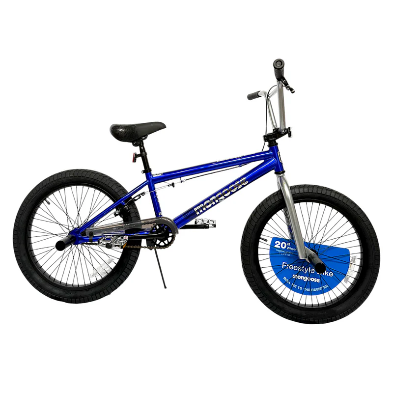 MONGOOSE INDEX 2.0 20" KIDS BMX FREESTYLE BIKE, BLUE