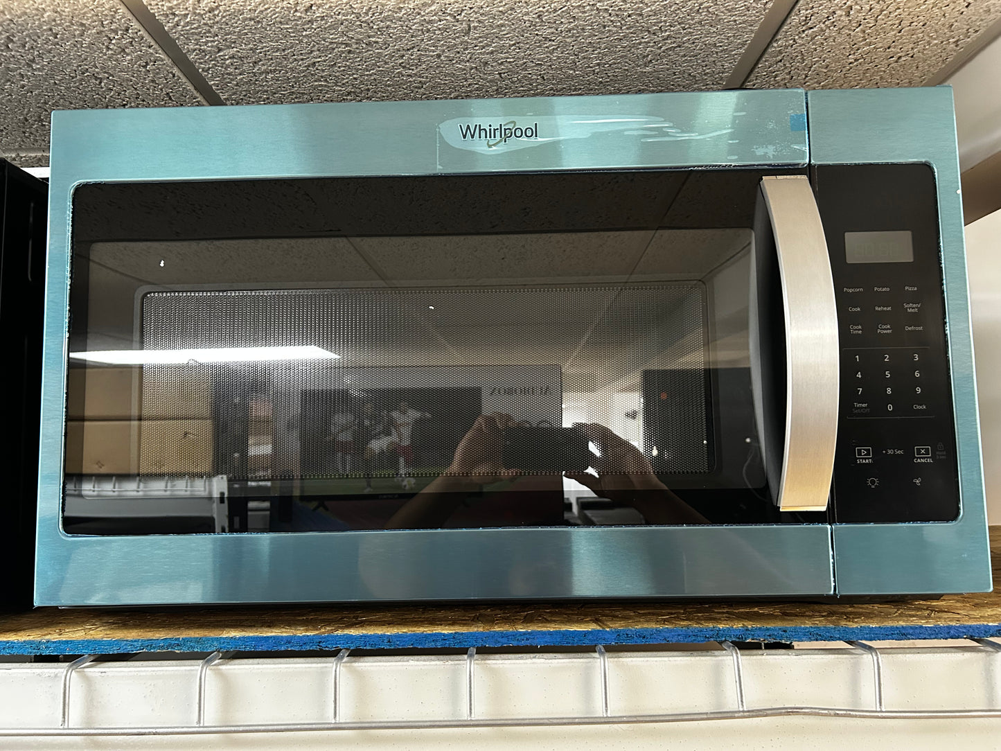 Whirlpool - WMH31017HS - 1.7 cu. ft. Over-the-Range Microwave Oven with 1,000 Watts, Two-Speed 300 CFM Venting System, Add 30 Seconds, Turntable Plate, and Cooktop Lighting: Stainless Steel