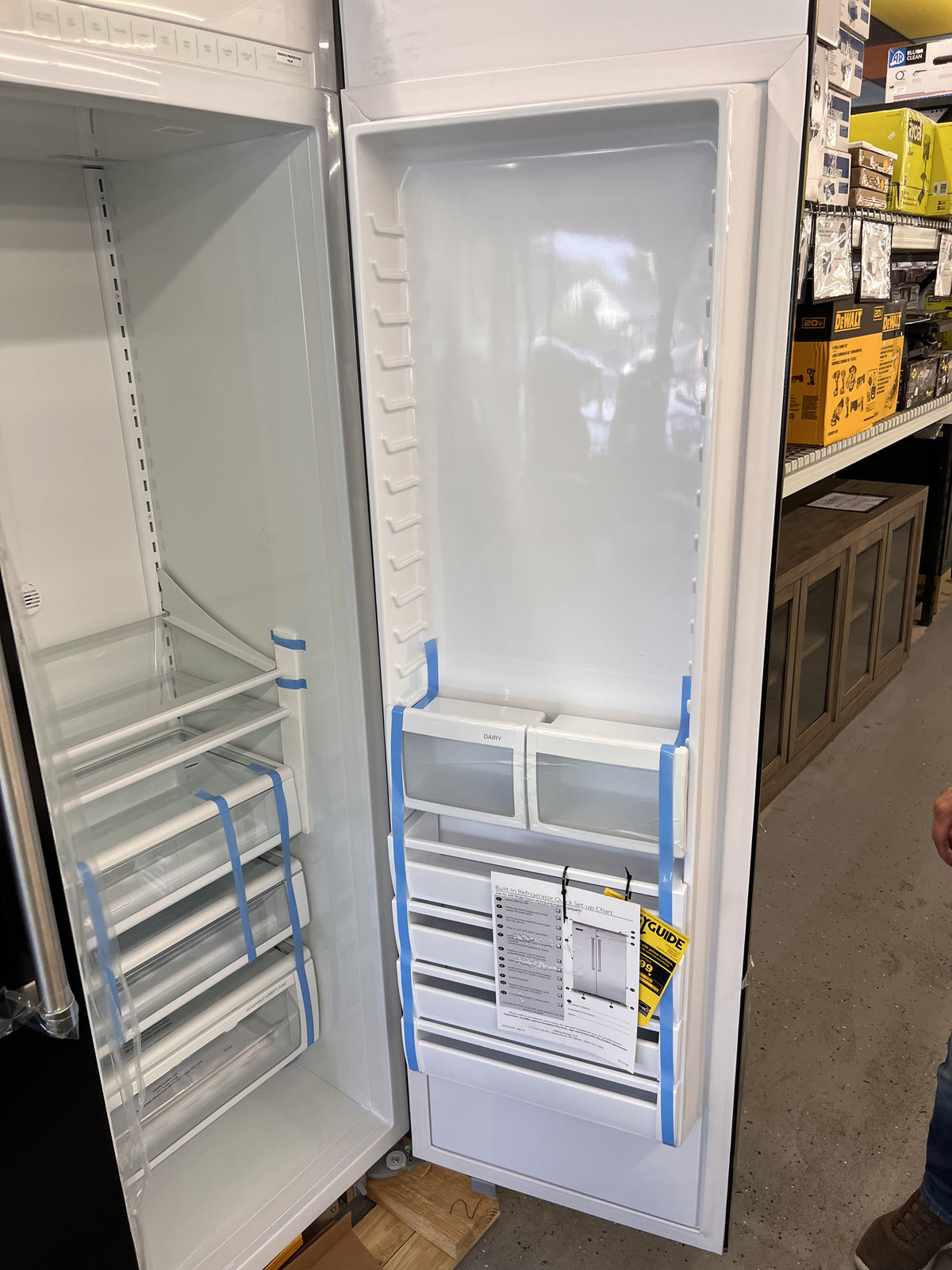 Viking VCSB5424CS 42" Built In Side-By-Side Refrigerator/Freezer - Cast Black