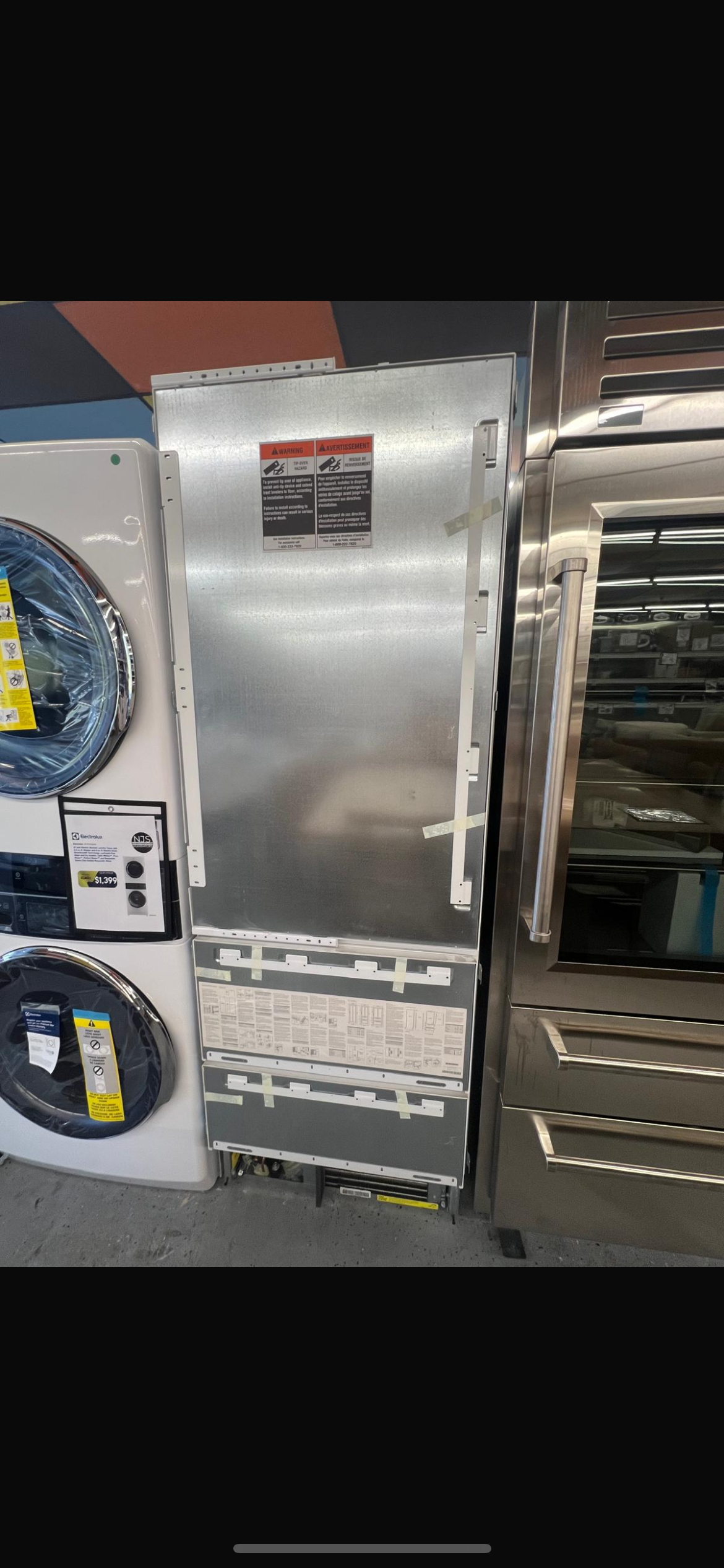 Sub Zero - 700TCI - 27 Inch Combination Refrigerator/Freezer