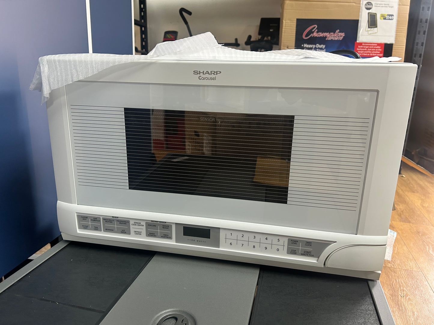 Sharp - R-1211 - 24 Inch Wide 1.5 Cu. Ft. Over-the-Counter Microwave with Task Lighting