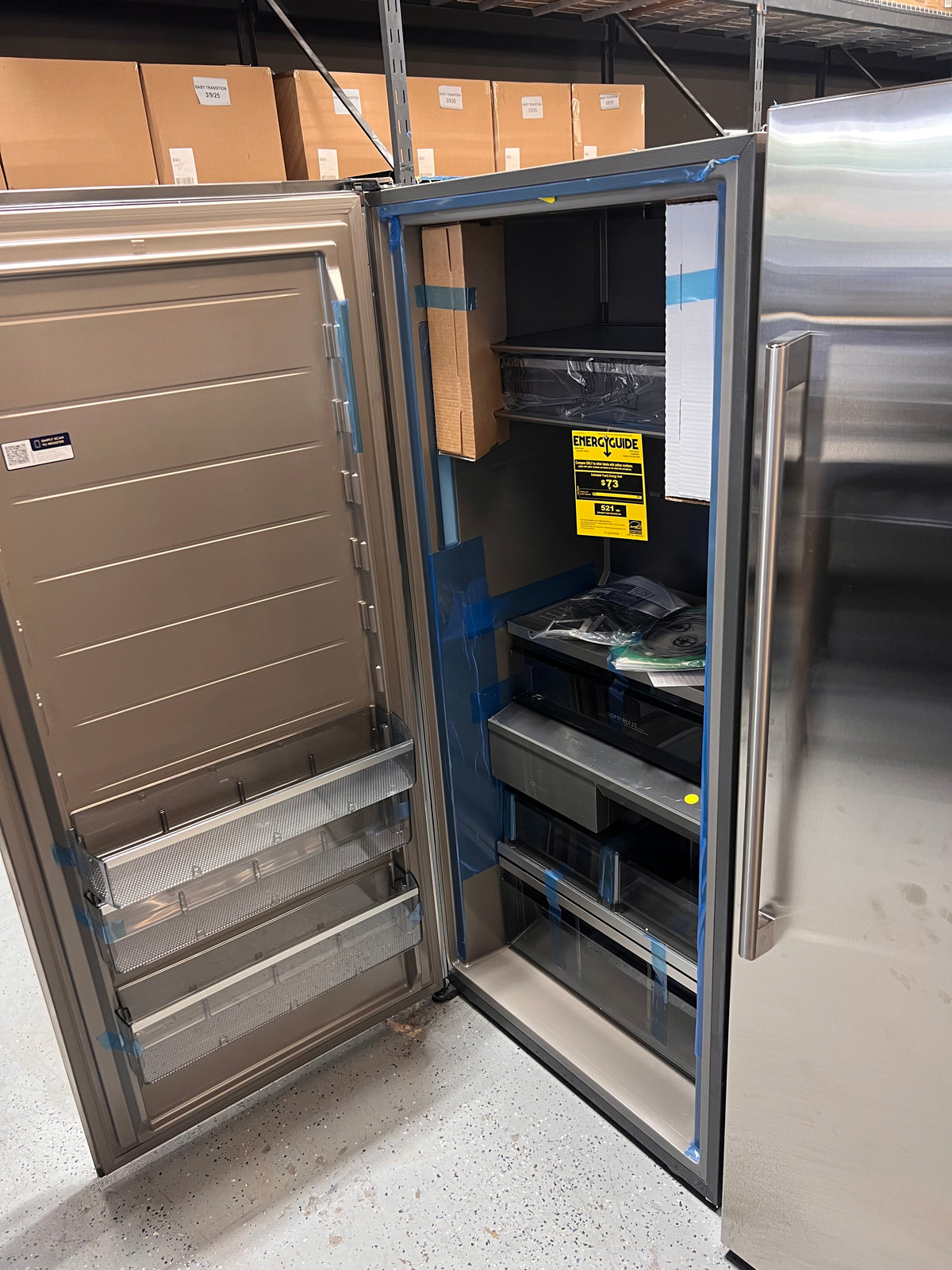Electrolux EI33AF80WS 33" 19 Cu. Ft. Single-Door Freezer, Stainless Steel