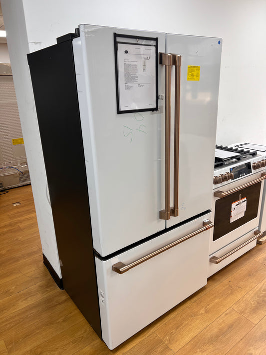 Cafe CWE23SP4MW2 36" 23.1 Cu. Ft. Smart Counter-Depth French-Door Refrigerator, Matte White