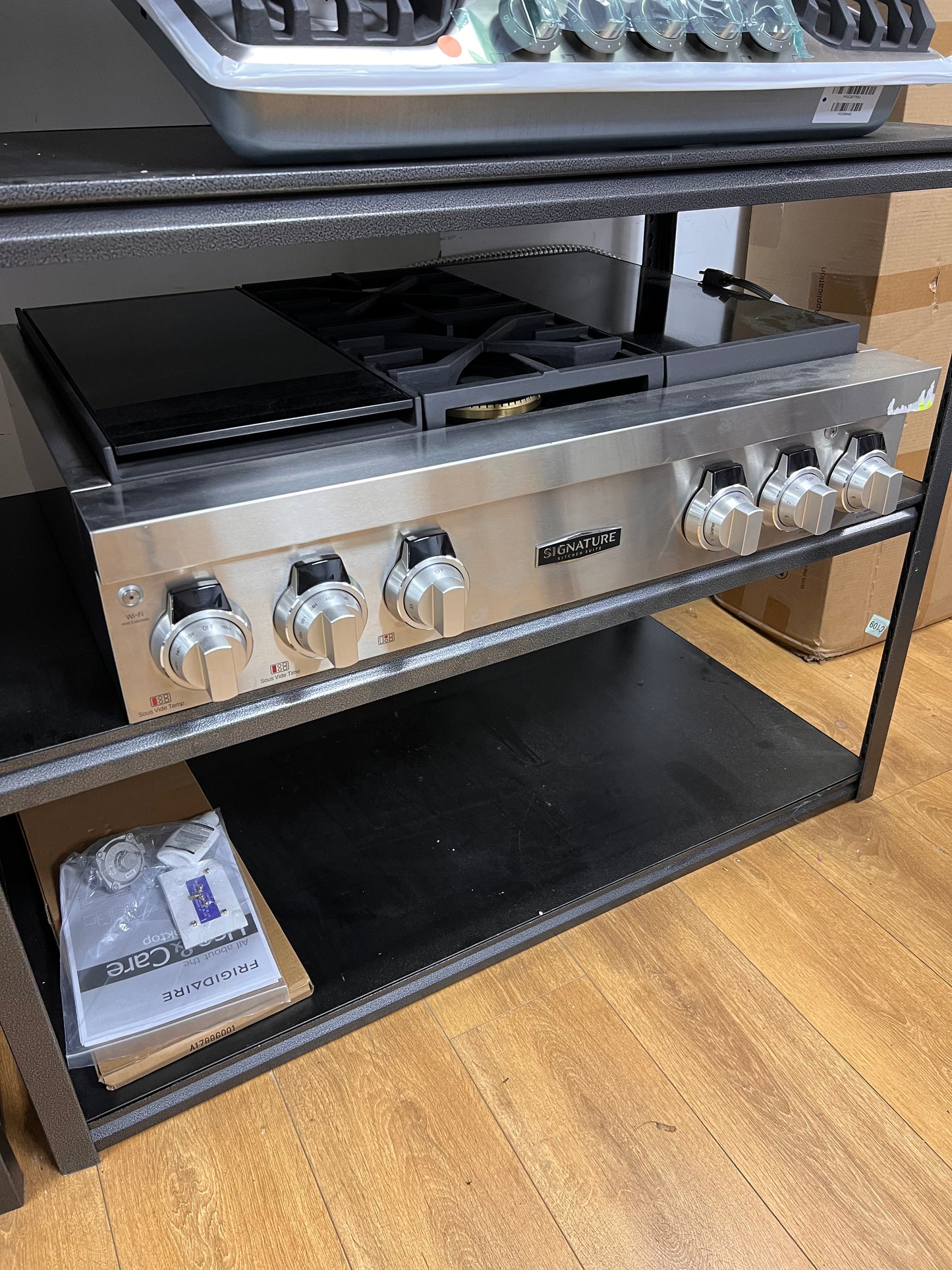 SKS SKSRT360SIS 36" Dual-Fuel Pro Rangetop with Sous Vide and Induction, Stainless Steel