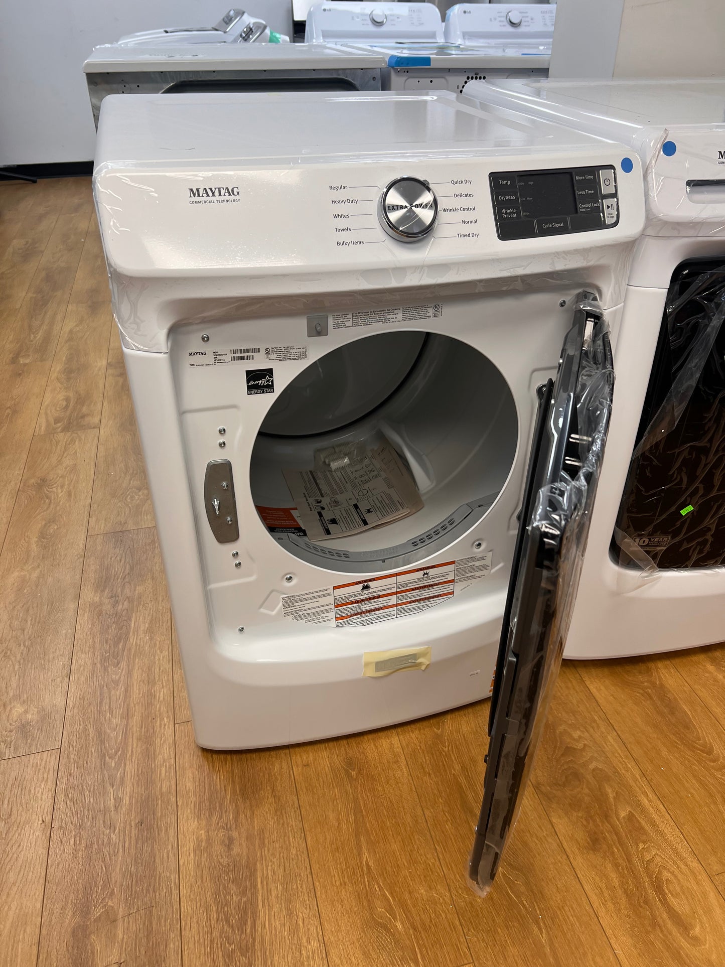 Maytag MGD5630HW 27" 7.3 cu. ft Front Load Gas Dryer with Extra Power and Quick Dry cycle, White