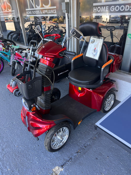 Koosom 4-Wheel Electric Mobility Scooter, Red