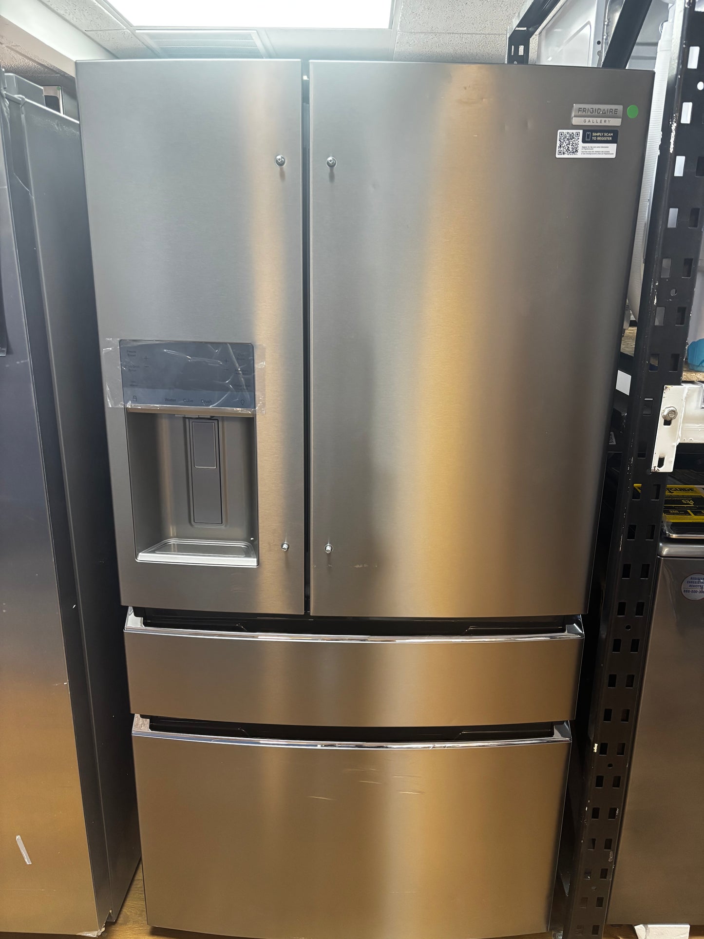 Frigidaire -GRMC2273CF- Gallery 21.5 Cu. Ft. 4-Door French Door Counter-Depth Refrigerator - Stainless Steel