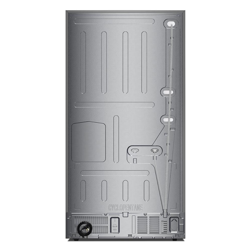 KitchenAid - KRFF436SJP - 36 Inch Freestanding French Door Refrigerator with 30.52 cu. ft. Total Capacity, Exterior Water/Ice Dispenser, Signature Platinum Interior, Preserva® Food Care System, Touch Panel Controls