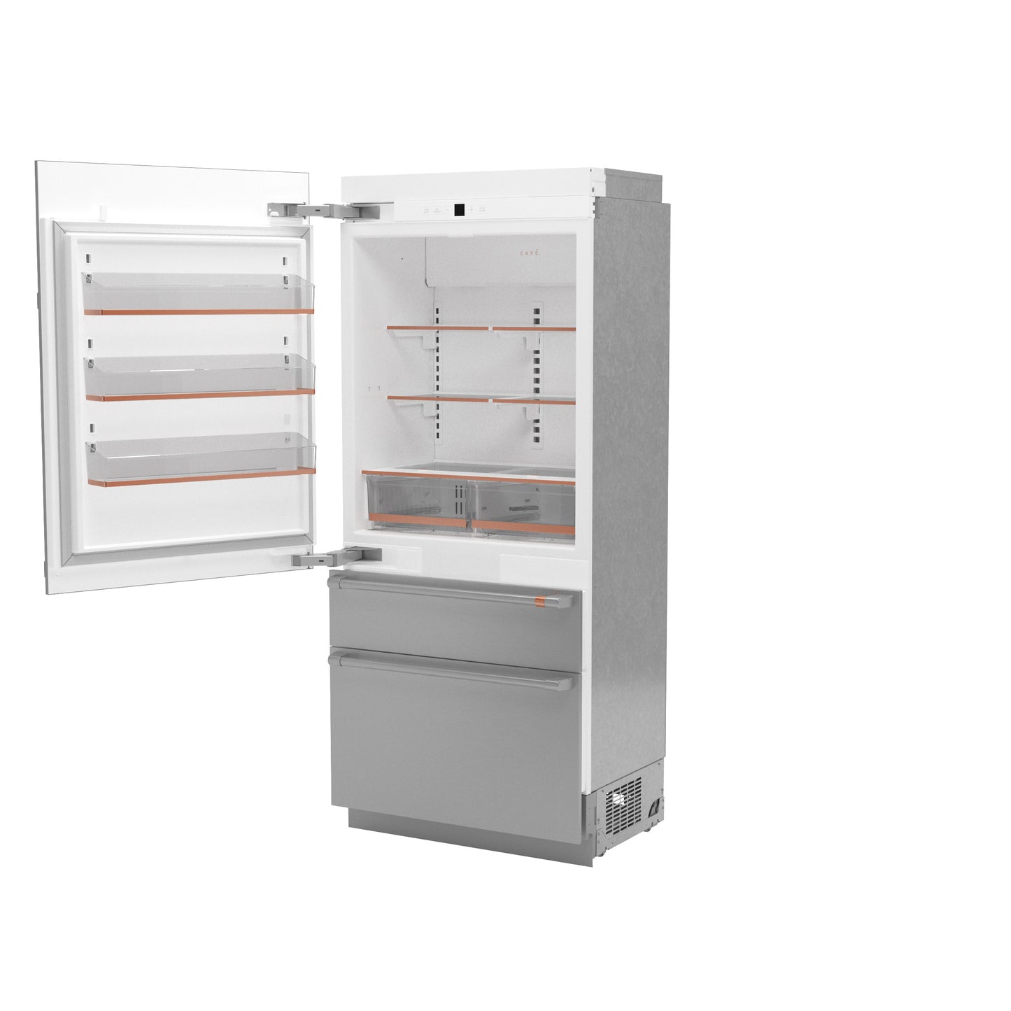 Cafe- CIC36LP2VS1-36 Inch Built-In Smart Bottom Freezer Refrigerator with 20.2 Cu.ft