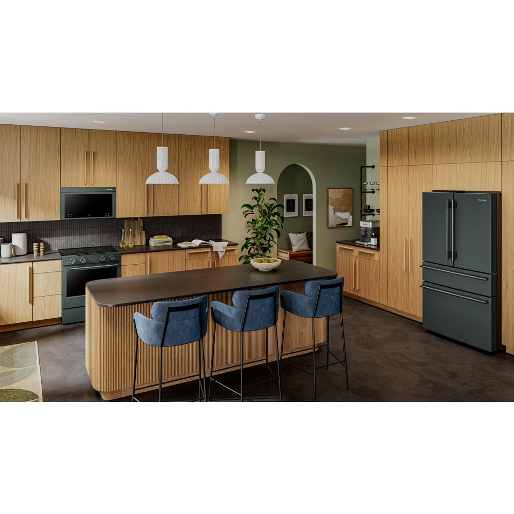 KitchenAid - KRFF436SJP - 36 Inch Freestanding French Door Refrigerator with 30.52 cu. ft. Total Capacity, Exterior Water/Ice Dispenser, Signature Platinum Interior, Preserva® Food Care System, Touch Panel Controls