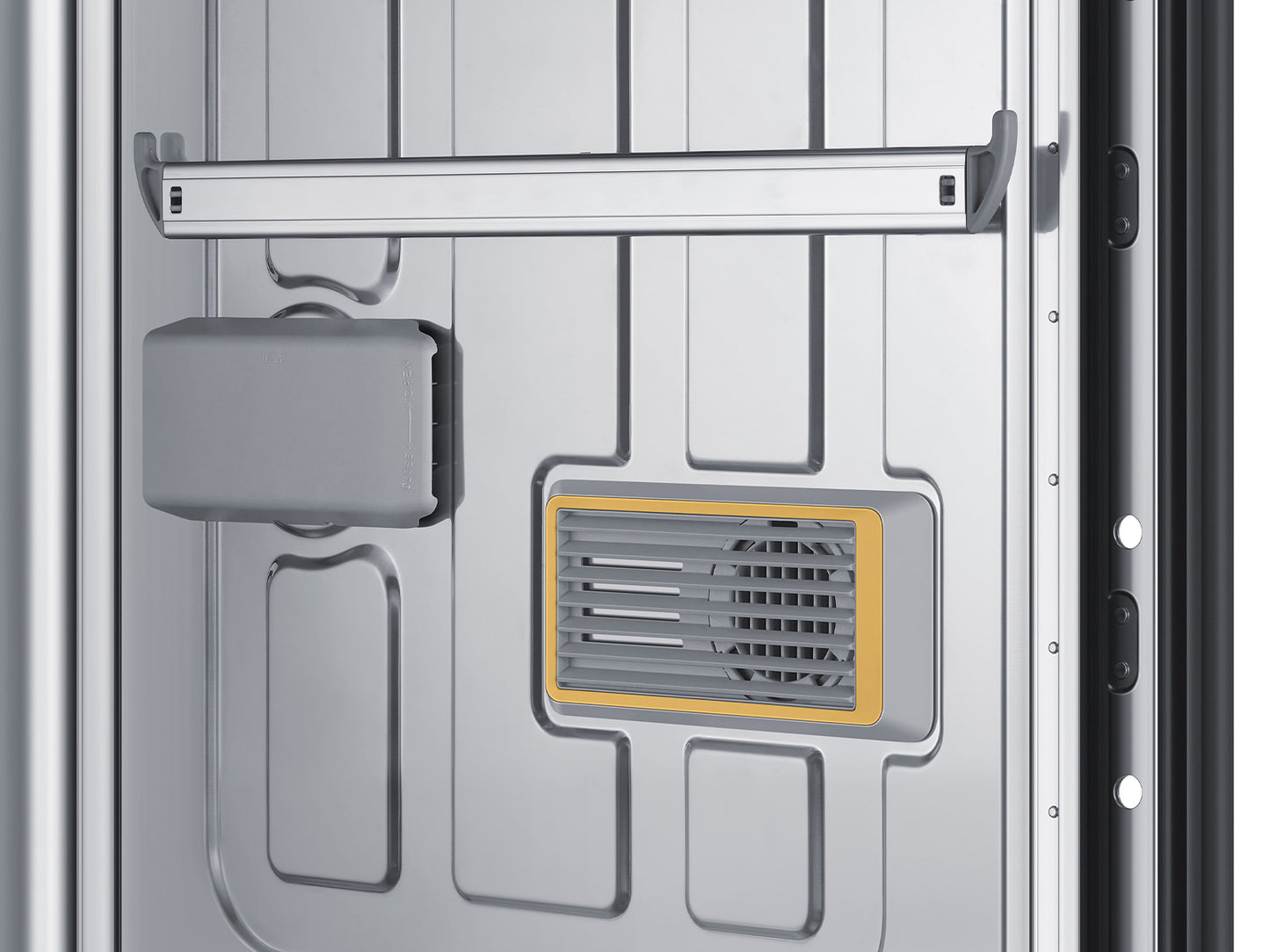 Samsung BESPOKE - DW80BB707012 - 24 Inch Fully Integrated Smart Dishwasher with 15 Place Settings, StormWash+, Whisper Quiet 42dBA, Smart Dry, AutoRelease™ Door, FlexLoad™ Rack System, Wi-Fi Connectivity, Cutlery Tray, LED Time Display