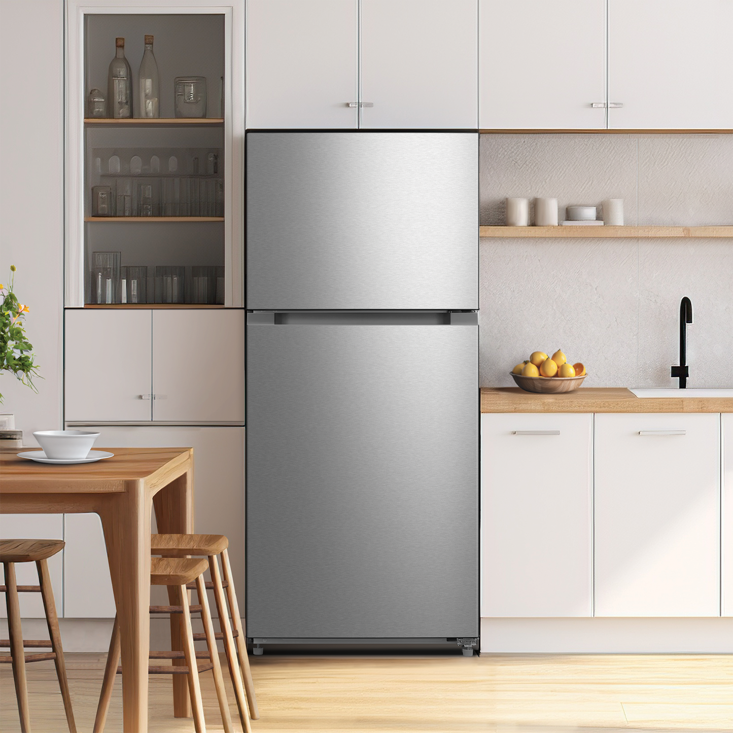 Element - ERT18CSES - Electronics 18.1 cu. ft. Top Freezer Refrigerator - Stainless Steel, ENERGY STAR