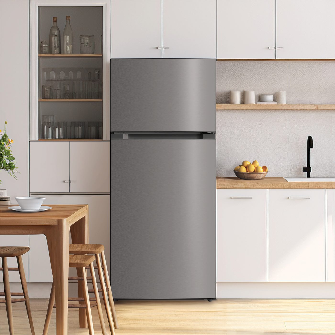 Element - ERT16CGDS - 16.0 cu. ft. Top Freezer Refrigerator - Stainless Steel, ENERGY STAR