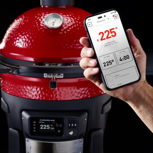 Kamado - Joe Konnected Joe 18 in. Digital Charcoal Grill and Smoker with Auto-Ignition and Wi-Fi Temperature Control
