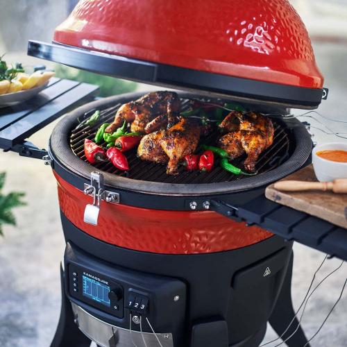 Kamado - Joe Konnected Joe 18 in. Digital Charcoal Grill and Smoker with Auto-Ignition and Wi-Fi Temperature Control