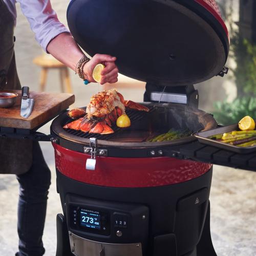 Kamado - Joe Konnected Joe 18 in. Digital Charcoal Grill and Smoker with Auto-Ignition and Wi-Fi Temperature Control