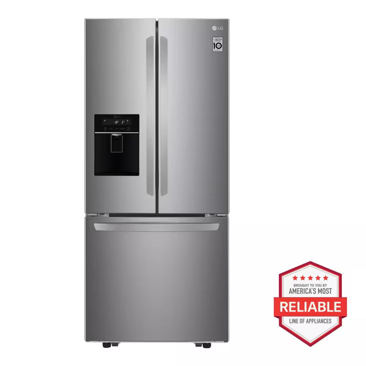 LG - LCFS22EXS - 30-inch, 3-door French door refrigerator 21.8 Cu. Ft. Capacity
