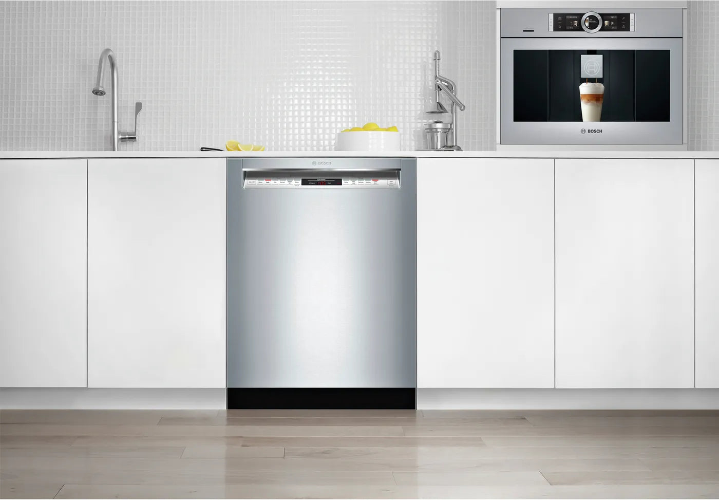 Bosch - SHE878WD5N - 800 DLX Series  SHE878WD5N 24 Inch Full Console Built-In Dishwasher with 16 Place Setting Capacity, 6 Wash Cycles, Silence Rating of 42 dBA