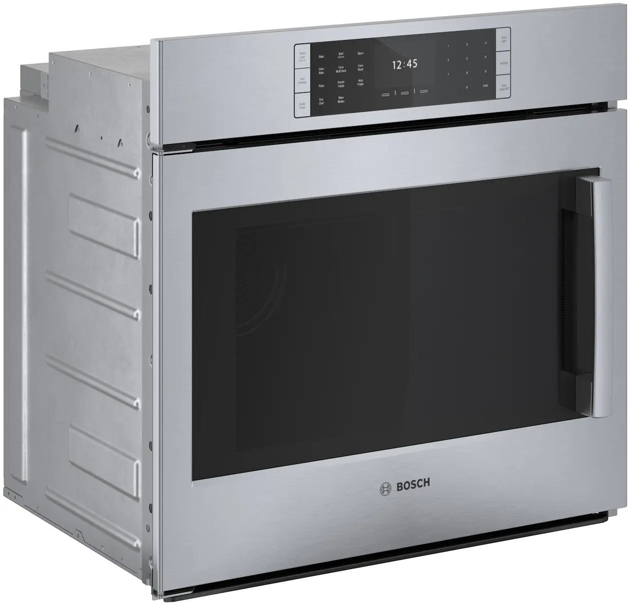 Bosch Benchmark Series - HBLP451LUC - 30 Inch Single Convection Electric Wall Oven with 4.6 cu. ft. Capacity, Self-Clean, 14 Cooking Modes, Fast Preheat, and Temperature Probe: Left Hinge Door Swing