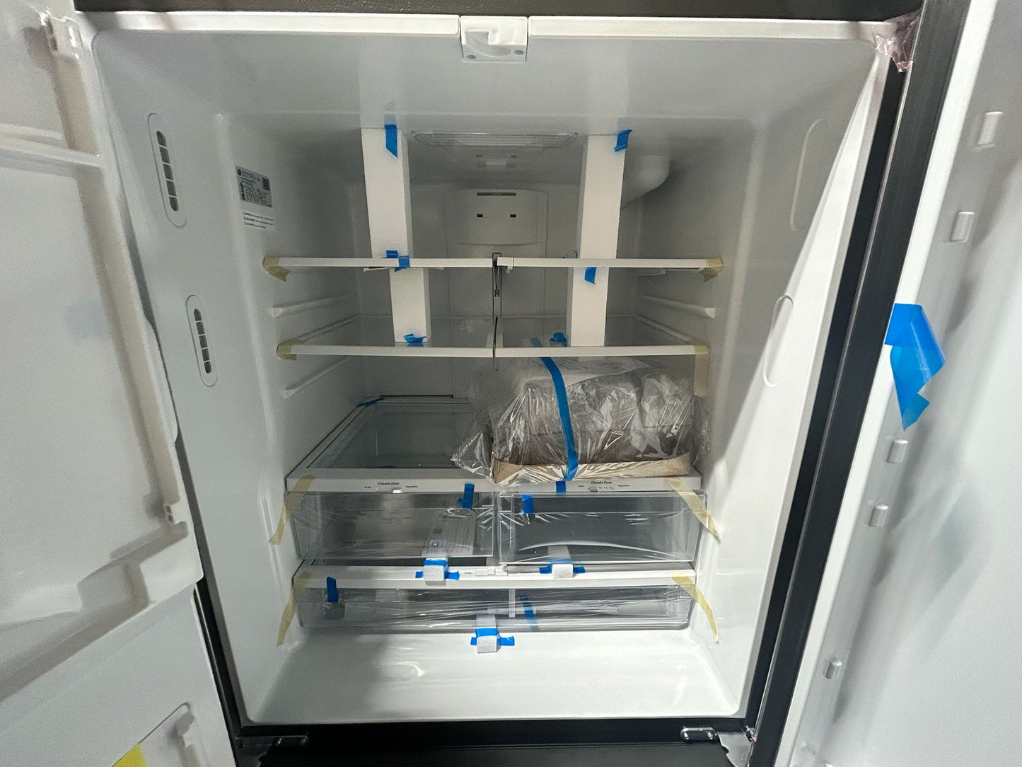 GE -GFE26JYMFS- 25.6 Cu. Ft. French Door Refrigerator with Space-Saving Ice Maker - Stainless Steel