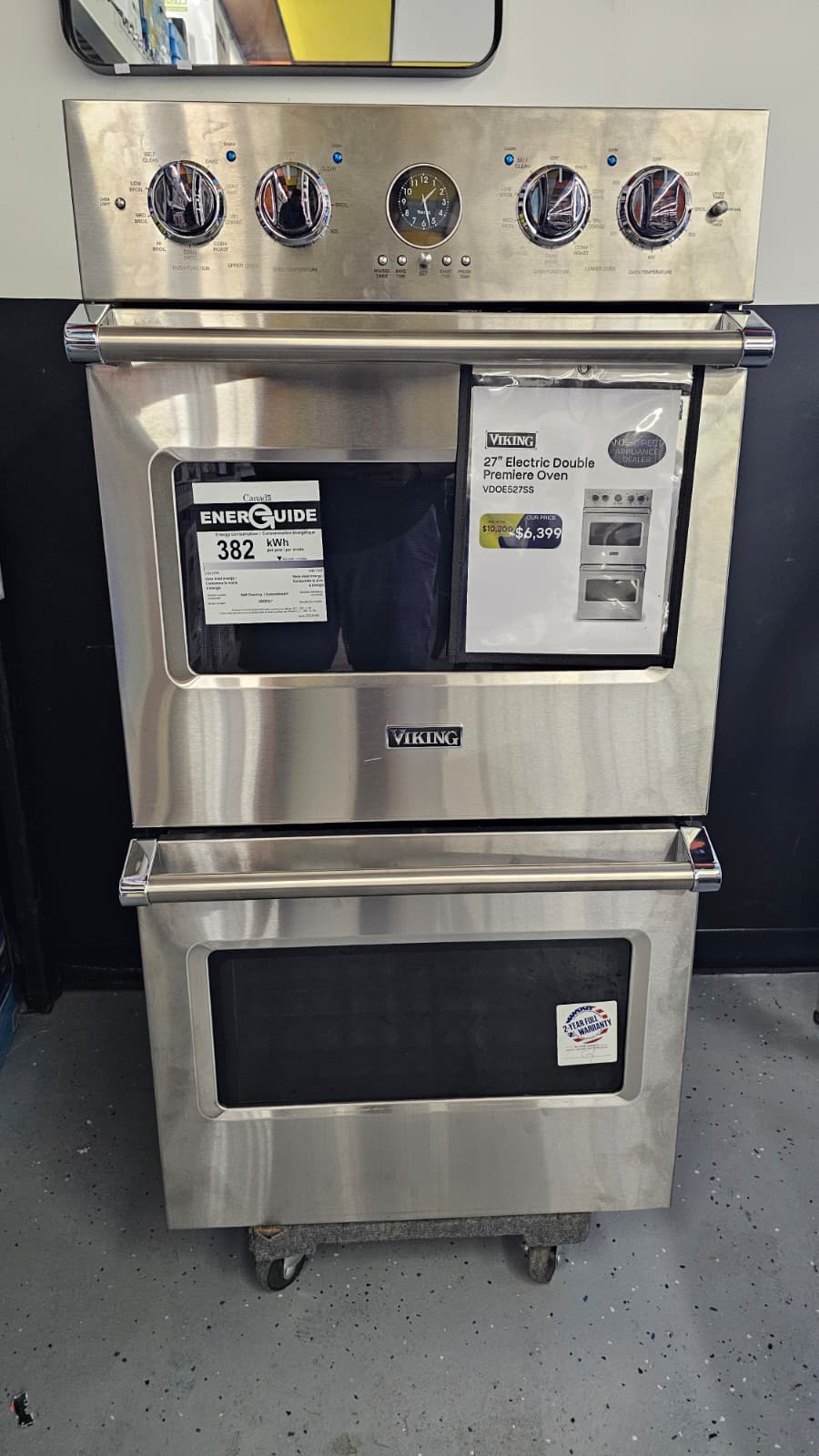 Viking - VDOE527SS- 27"Premiere Electric Double Oven - Stainless