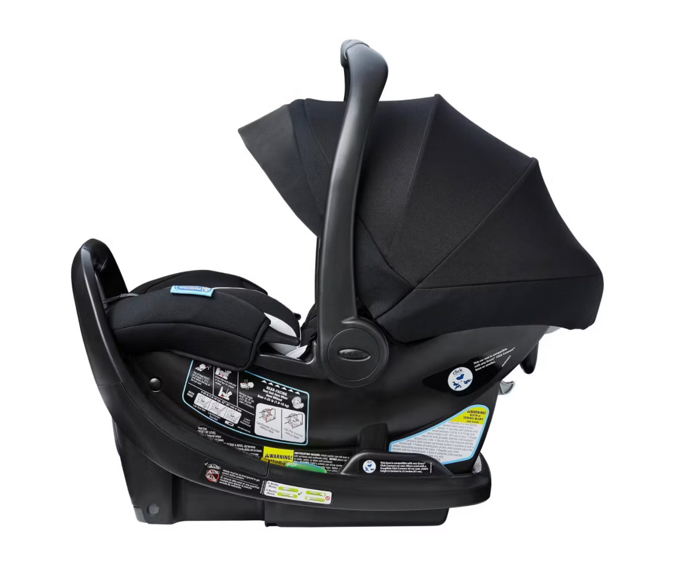 Graco SnugRide SnugFit 35 DLX Infant Car Seat Featuring Safety Surround - Jacks