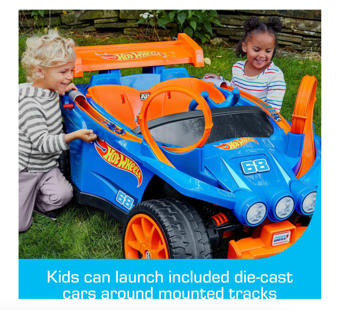 Power Wheel Max Power Wheels Hot Wheels Racer Battery-Powered Ride-on, 12 V, Max Speed ...