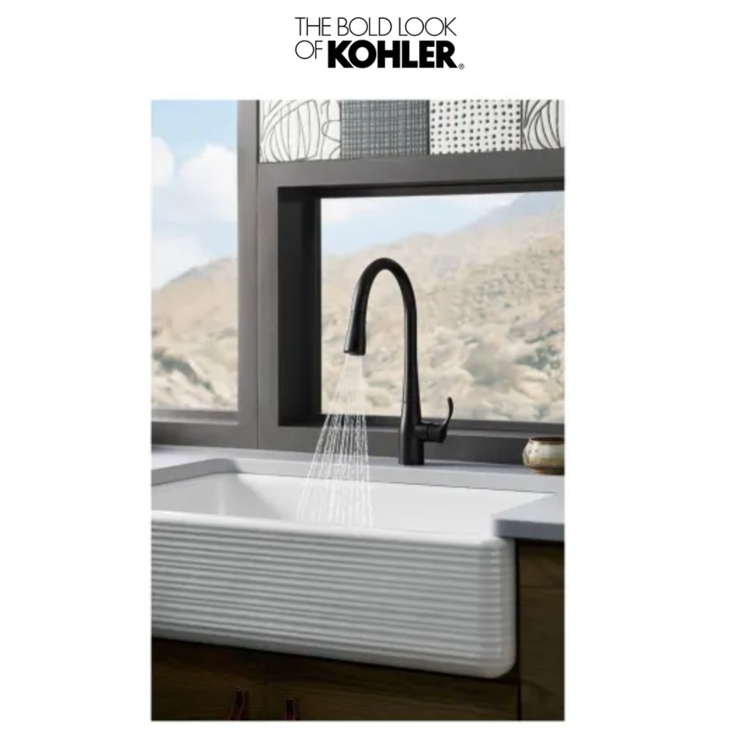Kohler Simplice 1.5 GPM Single Hole Pull Down Kitchen Faucet