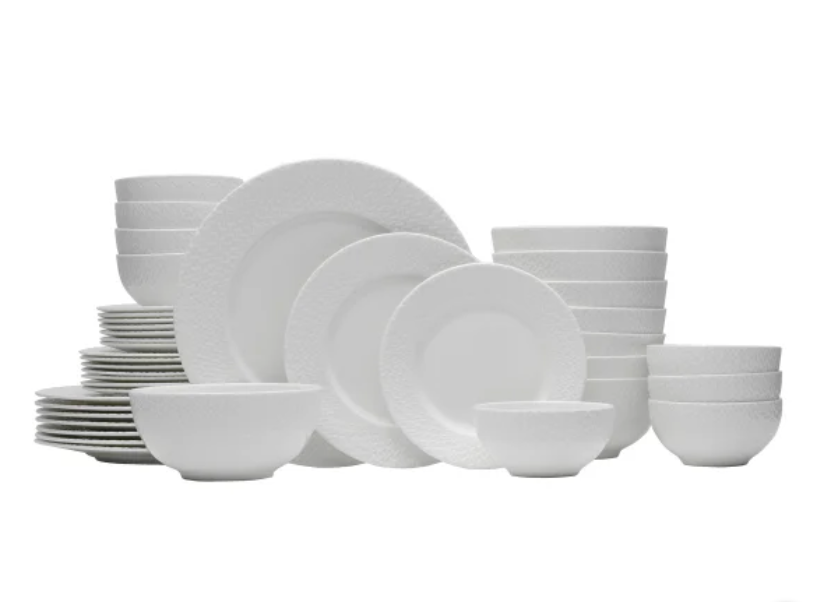 Mikasa Lattice 40-piece Bone China Dinnerware Set