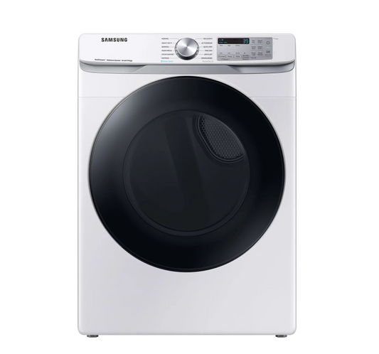 Samsung 7.5 cu. ft. Smart Gas Dryer with Steam Sanitize+ in White Model# DVG45B6300W