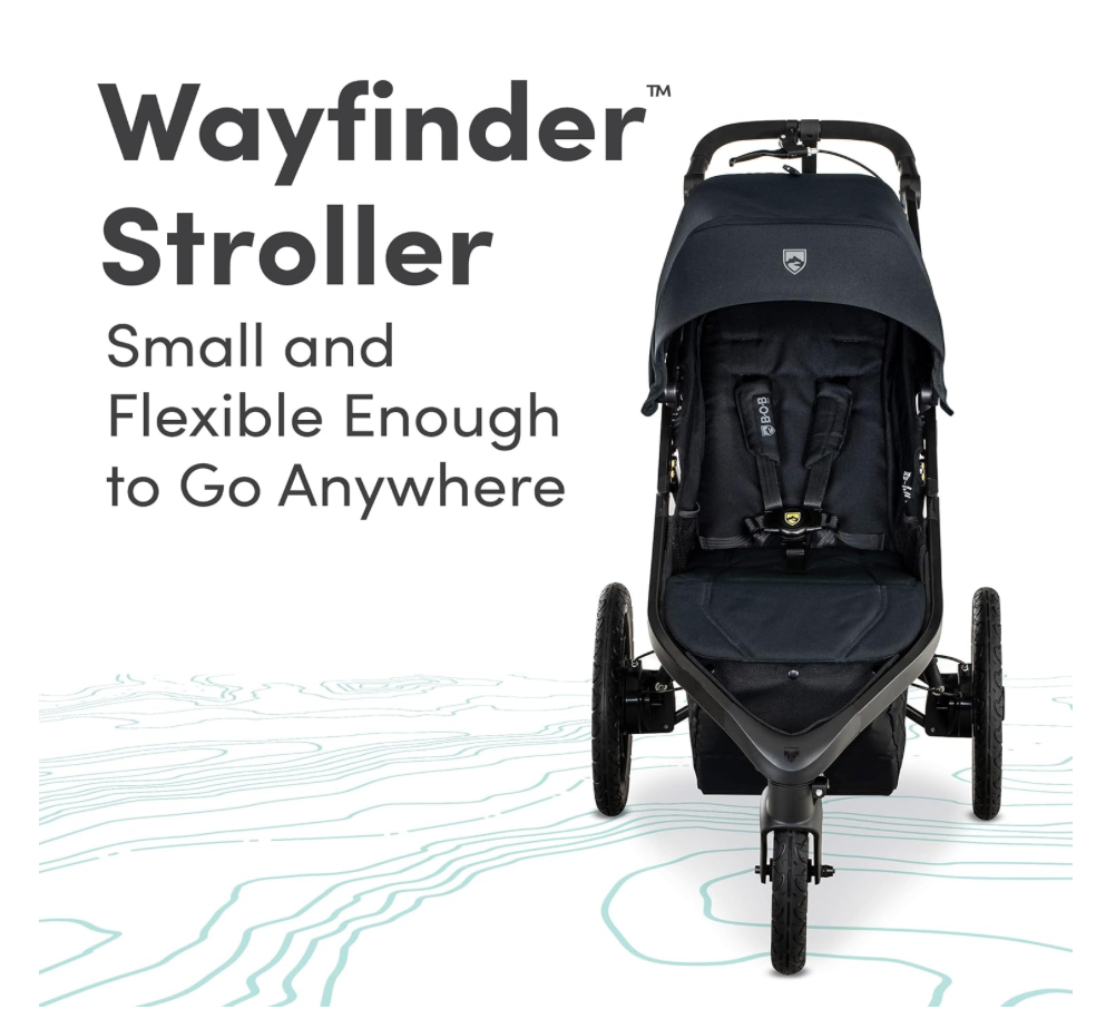 jogging stroller with suspension BOB Gear Wayfinder Jogging Stroller with Independent Dual Suspension,