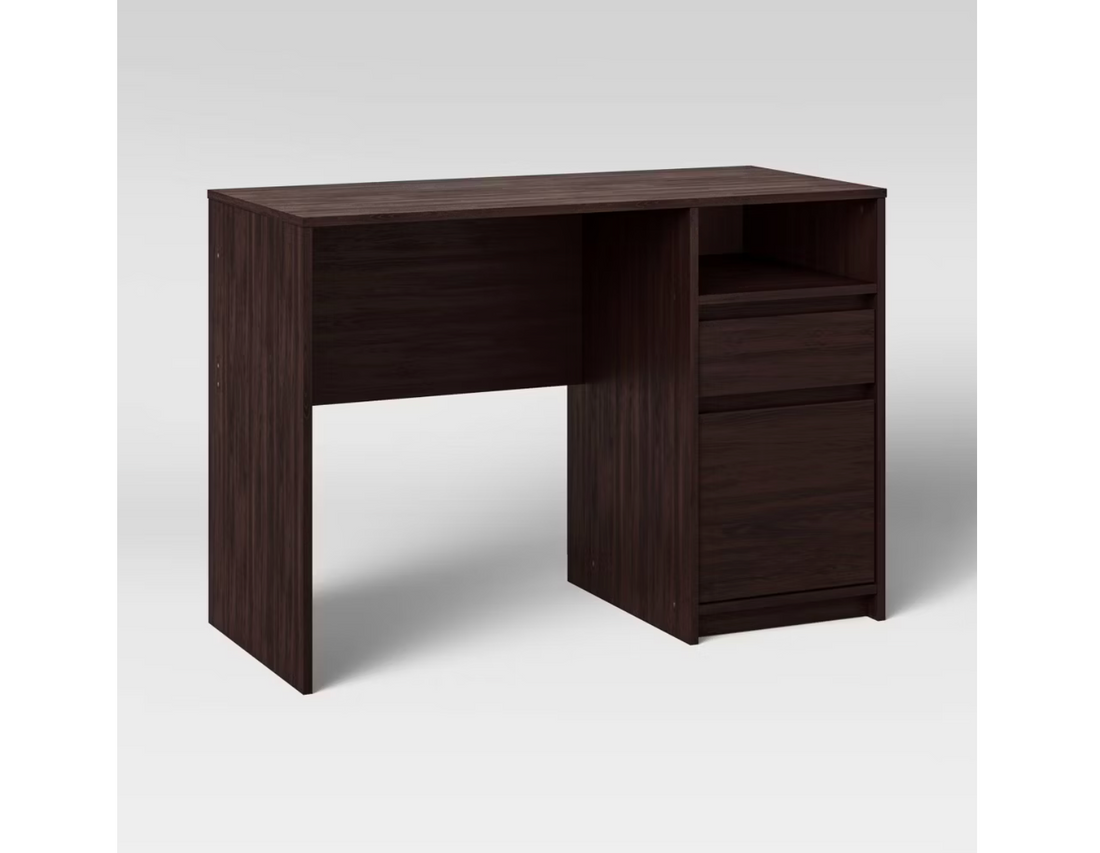 Writing Desk with Drawers - Room Essentials - Espresso – NJS Liquidators