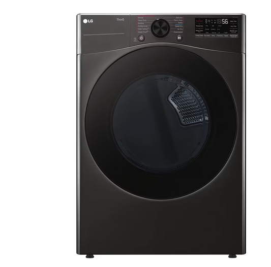 LG 7.4 cu. ft. Ultra Large Capacity Smart Front Load Energy Star Gas Dryer with Sensor Dry & Steam Technology Model# DLGX4081B
