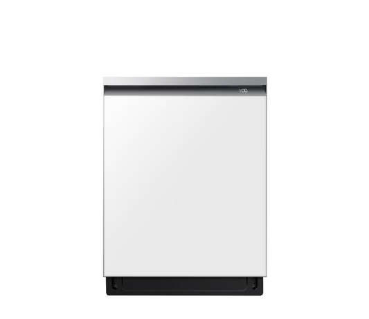 Samsung Model #DW80BB707012 Bespoke AutoRelease 24 inch Top Control Smart Compatible Built-in Dishwasher With Third Rack ( White Glass ) ENERGY STAR Certified 42-Decibels Quietest Sound Level
