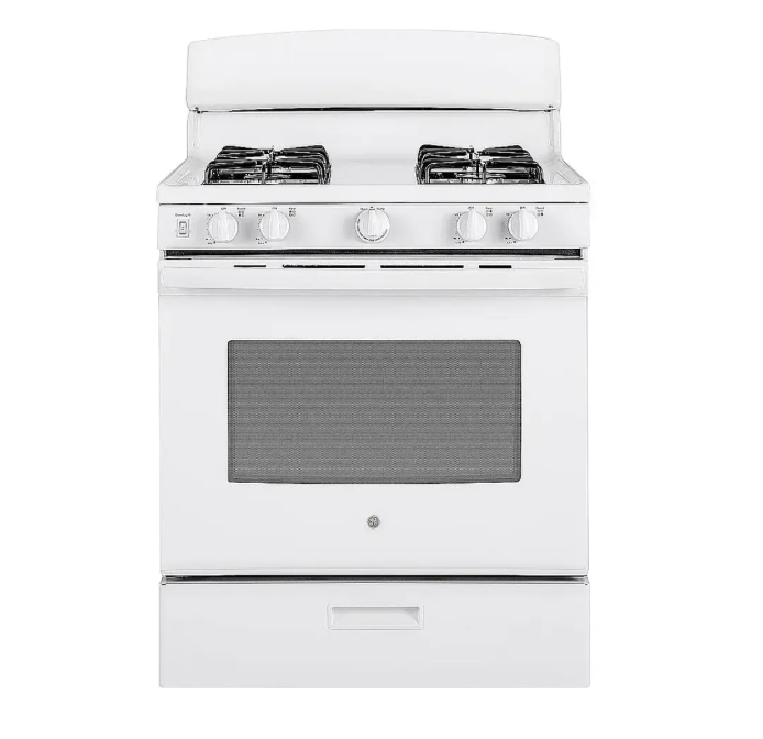 GE -JGBS30DEKWW- 4.8 Cu. Ft. Freestanding Gas Range - White