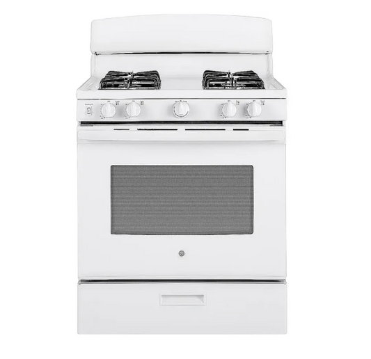 GE -JGBS30DEKWW- 4.8 Cu. Ft. Freestanding Gas Range - White