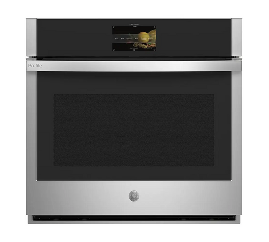 GE Profile-PTS7000SNSS- 30" Smart Built-In Single Electric Convection Wall Oven with Air Fry & Precision Cooking - Stainless Steel