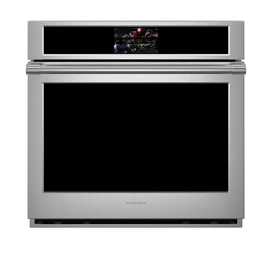 Monogram -ZTSX1DPSNSS- Statement 30" Built-In Single Electric Convection Wall Oven with No-Preheat Air Fry and Voice Control - Stainless Steel