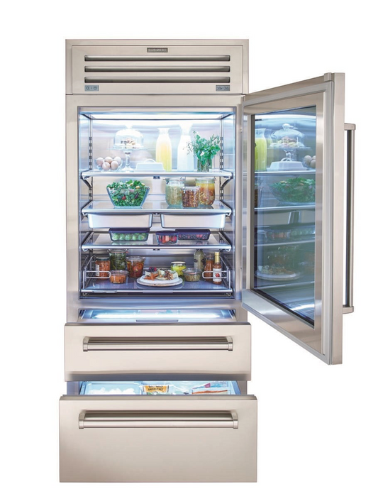 Sub zero-PRO3650G-36" PRO Refrigerator/Freezer with Glass Door