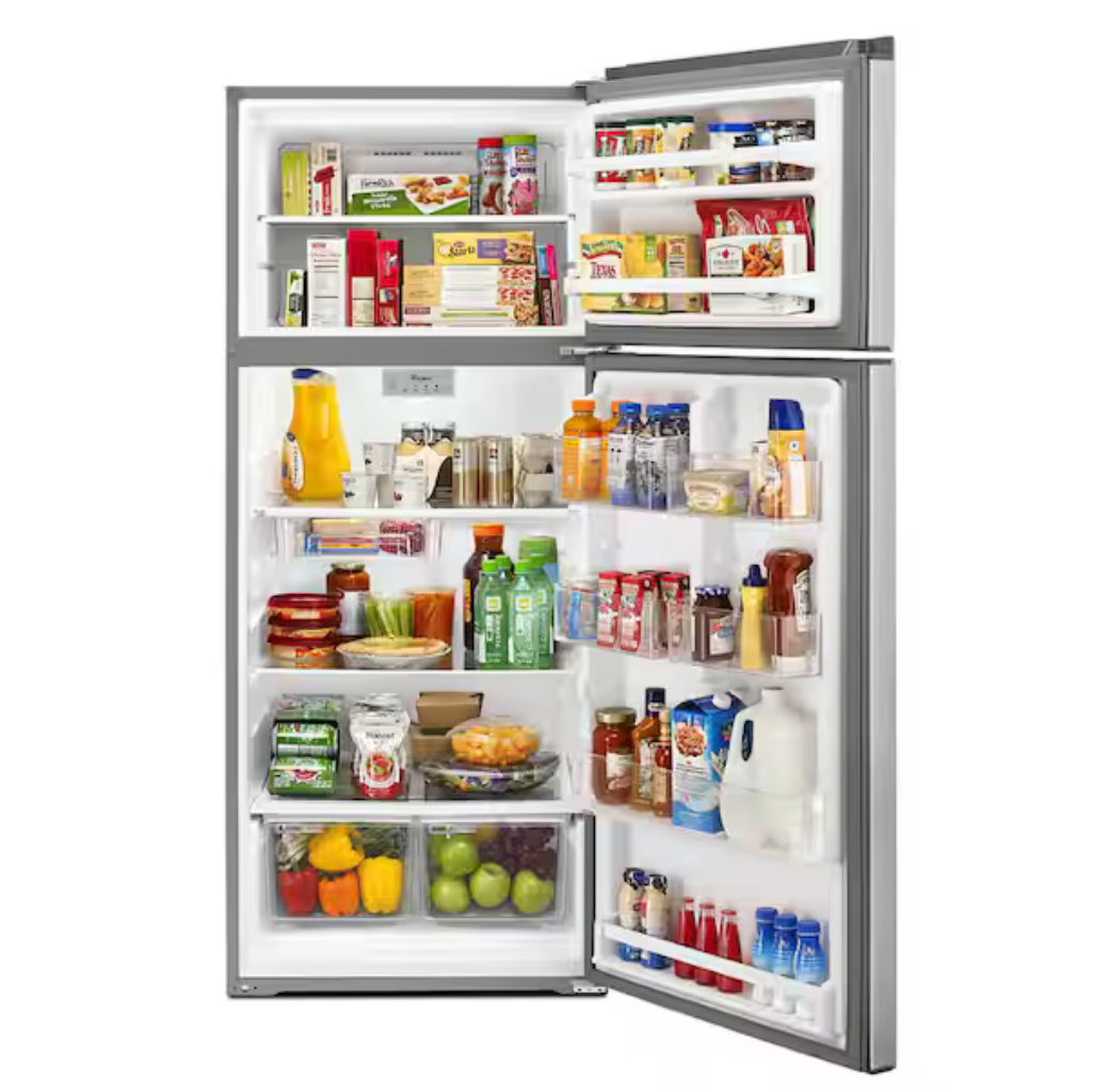 Whirlpool -WRT518SZFM- 17.6-cu ft Standard-Depth 28-in Wide Top-Freezer Refrigerator