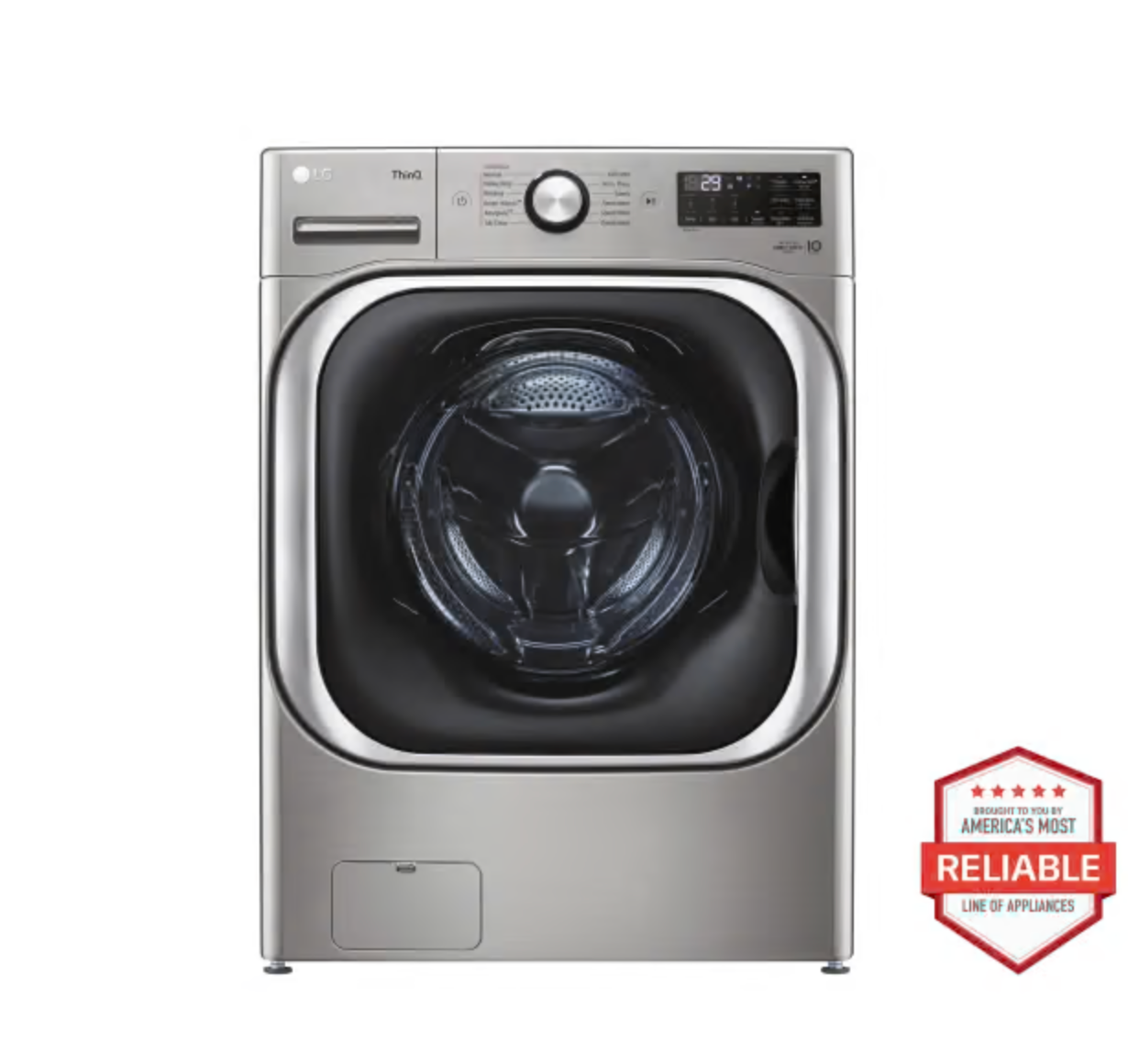 LG - WM8980HVA - 5.2 cu. ft. Mega Capacity Smart Wi-Fi Enabled Front Load Washer with TurboWash® and Built-In Intelligence