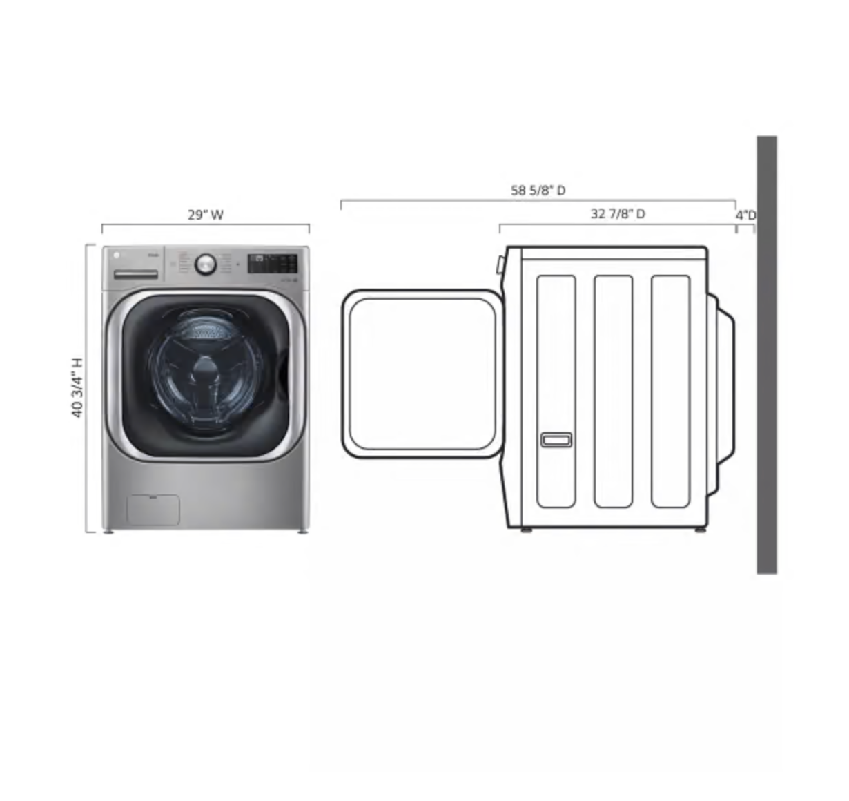 LG - WM8980HVA - 5.2 cu. ft. Mega Capacity Smart Wi-Fi Enabled Front Load Washer with TurboWash® and Built-In Intelligence